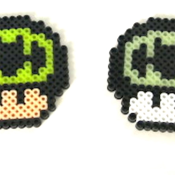 Perler Beads Batman Mushroom Heads Magnet - Picture 1 of 3